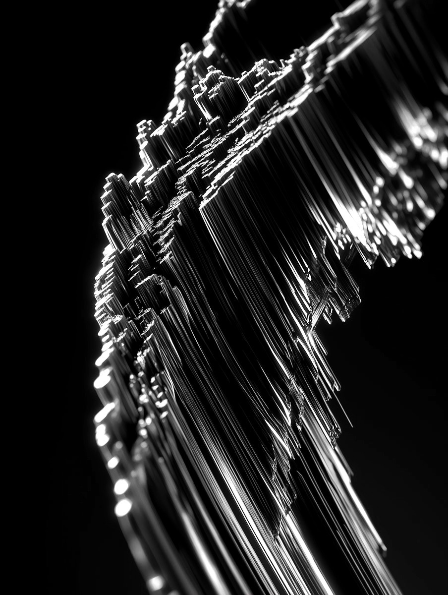 A figure caught between two frames of movement